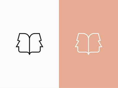 FACE BOOK 2025 book branding design face graphic design illustration line logo logo logo trend man minimal logo vector