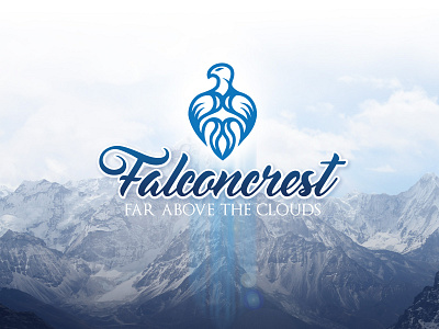 Falconcrest - far above the clouds design graphic design logo logos photo manipulation vector