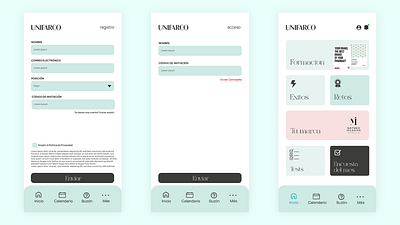 UNIFRACO ( Spanish App ) app design mobile ui ui uiux