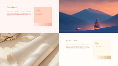 Color palette calm color color palette color scheme colors cozy cream designer example fabric graphic design mountain natural pastel peach simple soft sunset vanilla warm