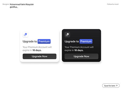 Premium Reminder UI component mobile ui design uiux ux