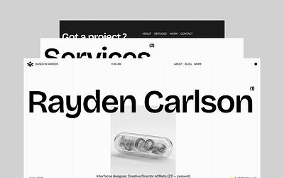 Design Portfolio Website Template On Webflow and Framer figma framer graphic design landing page portfolio template ui web design web development webflow website