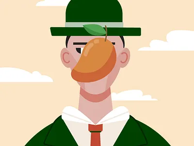 Default Avatar for an app design app avatar branding design graphic design illustration mango renee magritte vector