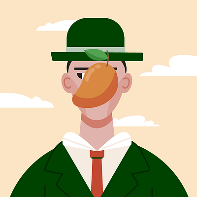 Default Avatar for an app design app avatar branding design graphic design illustration mango renee magritte vector