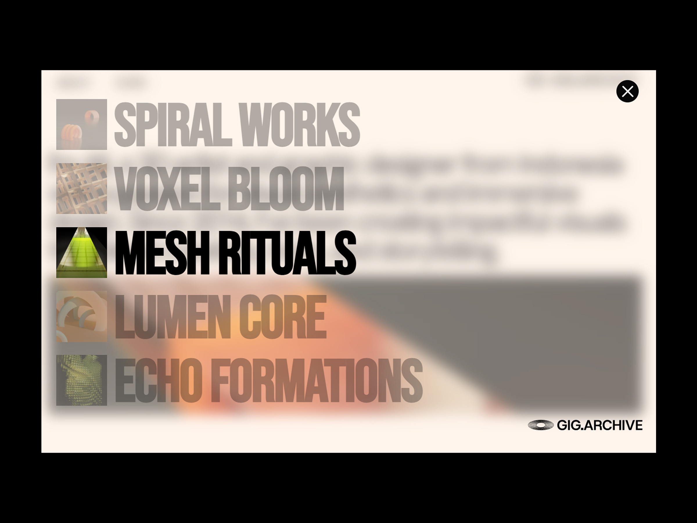 Works Overlay Menu design Exploration with Elementor agency web design branding graphic design homepage design landing page minimalist design studio web design ui uiux web design website design