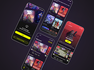 LOOP: A Livestreaming Platform android appdesign darkmode design designinspiration figma gamers gamingapp interfacedesign ios livestreamingapp minimalui new productdesign rewardsapp ui uidesign ux uxdesign