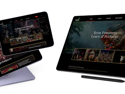 Web Design: Learn & Perform (Ponorogo Culture) design ui web