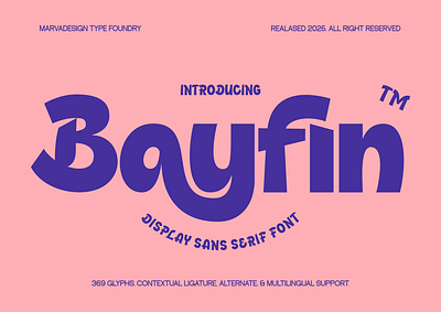 Bayfin Font angular branding cartoon classic display font free font funky heading headline lettering package packaging playful poster retro sans serif typeface unique website