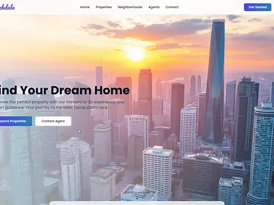 Real Estate Website Ui animation apartment light minimal ui real estate ui ui ux ux website white
