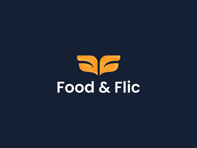 Food & Flic Logo Design. brand idenity branding fletterlogo food logo graphic design logo logo design logomark minimal logo