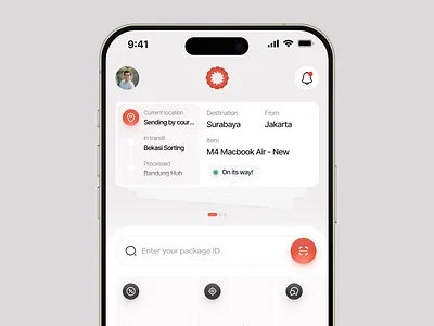 Hantar - Slider/Carousel Interaction animation carousel clean delivery app design interaction design micro interaction slide slider stack ui ui uidesign