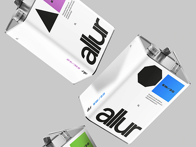 Allur: Motor Oil Packaging Design allur brand identity branding branding design clean clean design creative design identity logo logo design modern packaging packaging design symbol visual identity