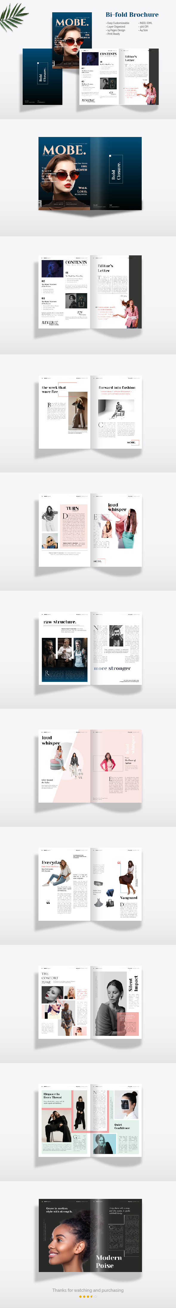 MOBE. Magazine Template concept