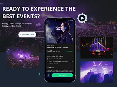 Evoket – The Ultimate Sports Ticketing & Event Experience concertapp cricketapp dashboarddesign eventmanagement eventplatform fanexperience footballapp interactivedesign livescoreui merchstore mobiledesign moderninterface productdesign realtimeupdates sports ticket sportsapp sportsdesign stadiumseating ticketbooking
