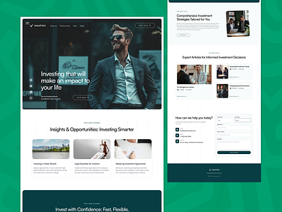 Custom Websites for Investment Firms branding design graphic design illustration logo typography ui ux vector website