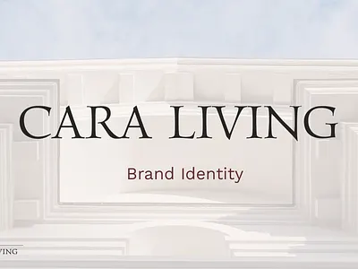 CARA LIVING Brand Identity adobeillustrator adobephotoshop artist brand design brand guidelines brand identity branding creative design designer graphic design illustration logo logo design logo designer