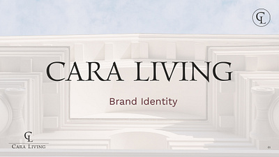 CARA LIVING Brand Identity adobeillustrator adobephotoshop artist brand design brand guidelines brand identity branding creative design designer graphic design illustration logo logo design logo designer