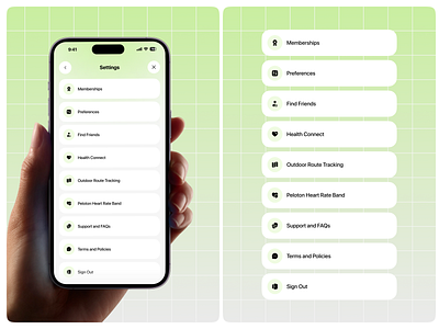 PeakFrom - Fitness Mobile App (Settings Screen Design) app clean fit app fitness fitness app fitness gym fitness mobile app fitness mobile app design fitness setting page fitness tracking fitness tracking app gym health mobile app mobile app setting page mobile setting screen setting screen