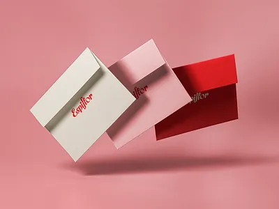 Pink red beige envelope design envelope floral print