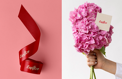 Flower shop branding floral