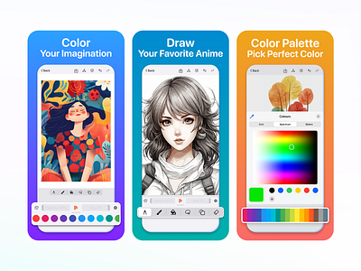 DrawingEZ - App Screenshot Design android app app design app store app ui kit appui branding creativeapp drawingez graphic design ios app mobiledesign productdesign ui uxdesign