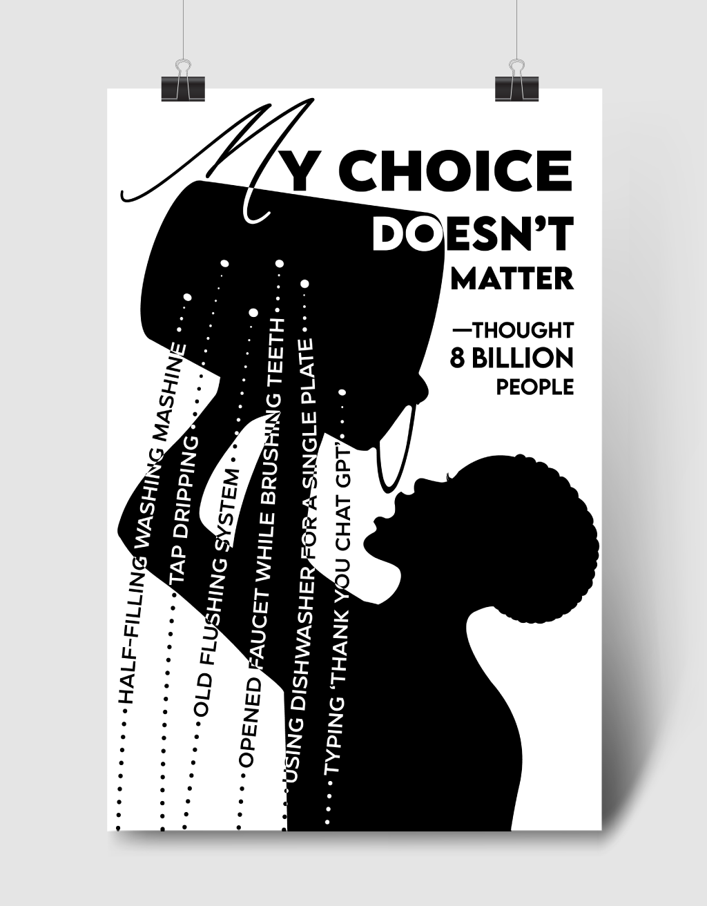 Poster on World Water Crisis ecology sustainability water crisis water shortage water sustainability