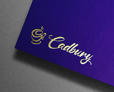 Cadbury Logo Redesign adobe photoshop brand identity branding graphic design logo logo design logo redesign logotype visual identity wordmark