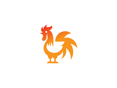 Bold Rooster – Modern Farm Logo Design animal logo brand design chicken logo creative logo farm logo food logo logo logo design logo mark minimal logo modern logo modern logo design rooster logo