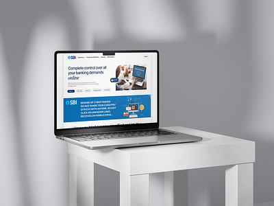 SBI Landing Page UI Resign figma landing page design ui ui redesign uiux web ui website design