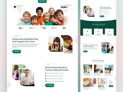 Skill Building Landing Page animation branding creative interface design dribbbleshots. dribble portfolio graphic design illustration logo motion graphics ui