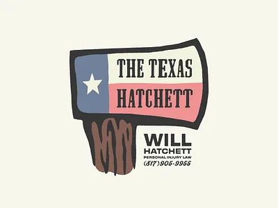 The Texas Hatchett attorney design houston illustration law lawyer logo texas texture typography