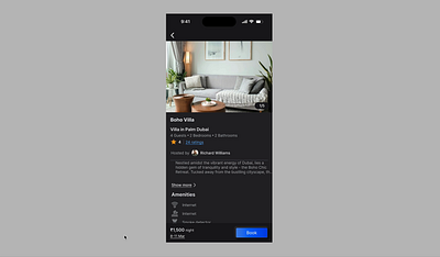 Book It with Crypto— A Smooth Web3 Stay Flow bookingflow cryptobooking darkui mobilewebsite neumorphism smarttravel travelapp web3design web3product