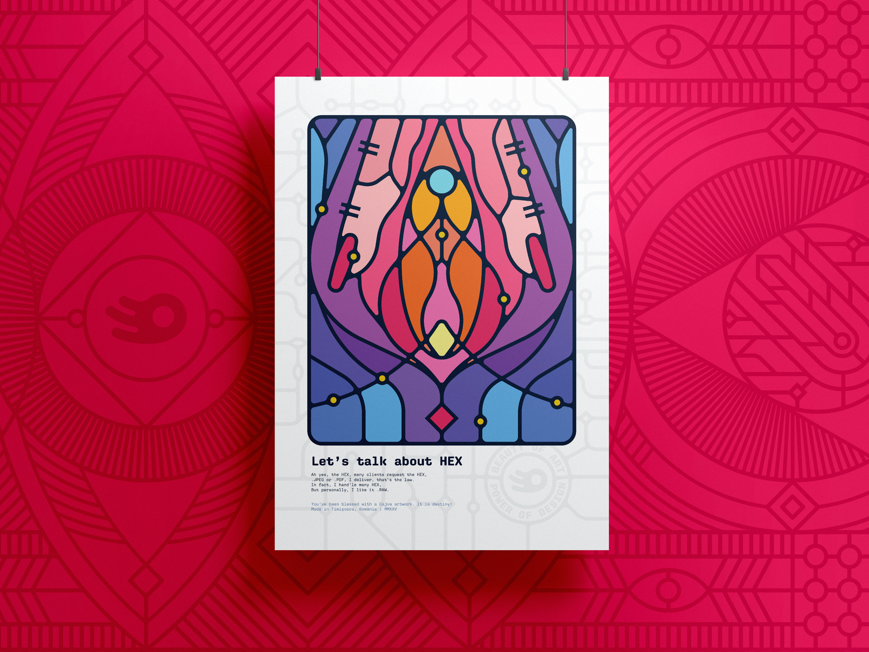 HEX - Graphic Design Poster Series 5/12 cajva cajva style illustrations colorful fingers funny geometric hex hex code lips organic poster print design