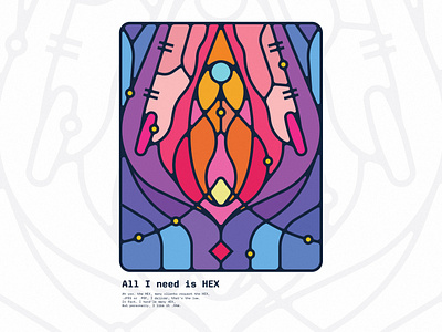 HEX - Graphic Design Poster Series 5/12 cajva cajva style illustrations colorful fingers funny geometric hex hex code lips organic poster print design
