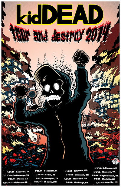Tour Poster - kidDead