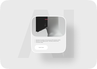 Minimal Card Design 3d aesthetic ai app bento blockchain branding card clean design figma graphic design illustration minimal modern sleek ui ux website