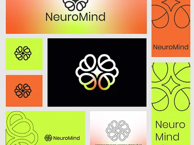NeuroMind AI - Futuristic Brain-Inspired AI Logo Design artificialintelligence brain brainlogo branding futuristic logo neuroai neurobraind neuromind saasbranding techlogo
