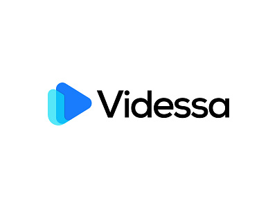 Videssa Logo Design brand identity branding design icon identity logo logo designer logo mark logodesign logos media logo paly icon play symbol typography vector video logo