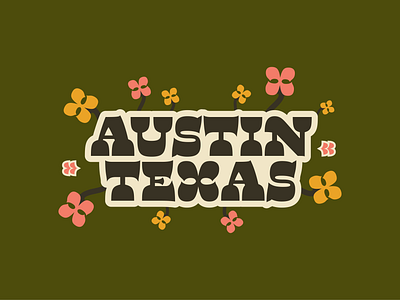 Austin Texas - Sticker Design 2d atx austin city design dribbble graphic graphic design inspo sticker texas tx typography vector
