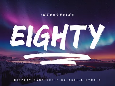 EIGHTY brand identity branding display font font fonts logo sans serif typography