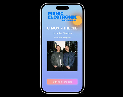 Day 1 of 100: Event Sign up animation branding dailyui event signup graphic design ui ux