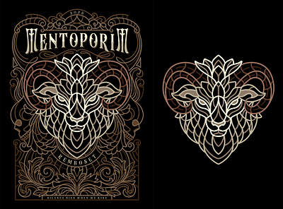MENTOPORIM DESIGNS designs goat illustration line lineart monoline t shirt