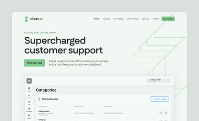 Customer Support Software Landing Page dashboard flat hero illustration landing page minimal software
