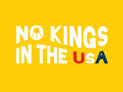 No Kings in the USA Design adobe illustrator design graphic design typography vector