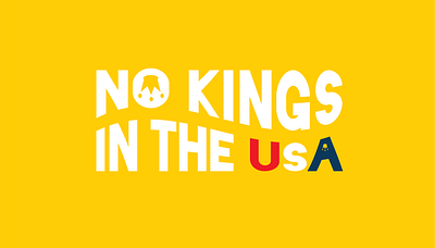 No Kings in the USA Design adobe illustrator design graphic design typography vector
