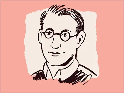 Chip Kidd book book design chip kidd collage design digital drawing illustration paper portrait sketch