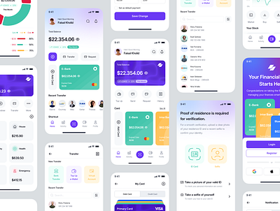 Paper Finance – Fintech mobile UI Kit android clean crypto digital figma finance fintech investment ios mobile money ui8 uikit uiux wallet