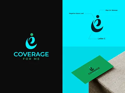 C logo mark brand identity branding c c letter design human human care icon illustration leaf letter c logo logo design logos man