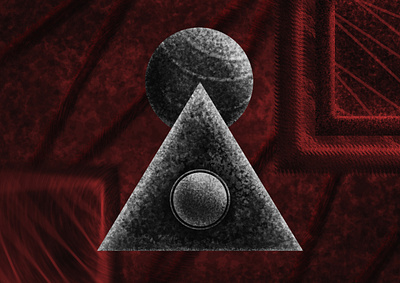 Echos of domination - imagination collection #7 art black collect contract design digital domination echo globe illuminaty illustration red sharp texture triangle