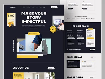 Agency Website agency agency landing page agency website corporate website homepage landing page service web website website design